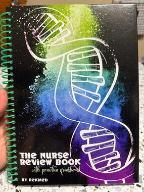 RekMed-The Nurse Review Book Spiral Notebook - Rainbow DNA Design